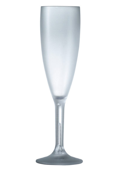 Champagne glass 6oz 17cl frosted premium unbreakable polycarbonate glass from barcompagniet