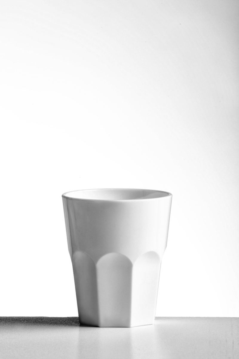 Tumbler rocks granity glass 27cl in White opaque premium unbreakable polycarbonate from Barcompagniet